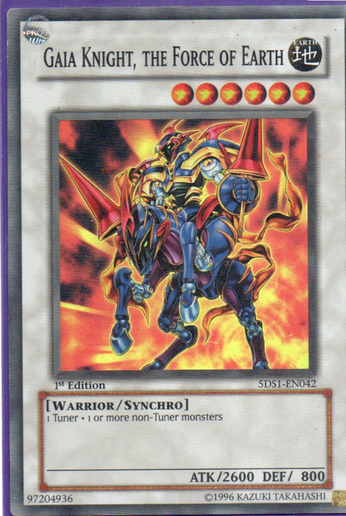 Gaia Knight, the Force of Earth 5DS1-EN042 Super rare