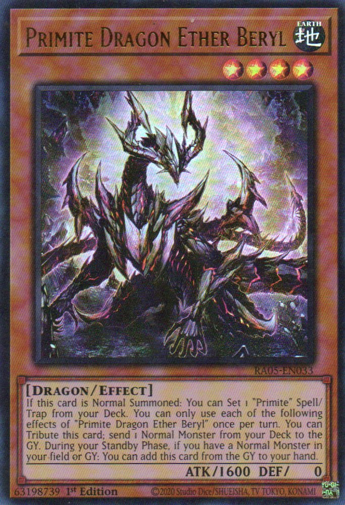 Primite Dragon Ether Beryl RA05-EN033 Ultra rare