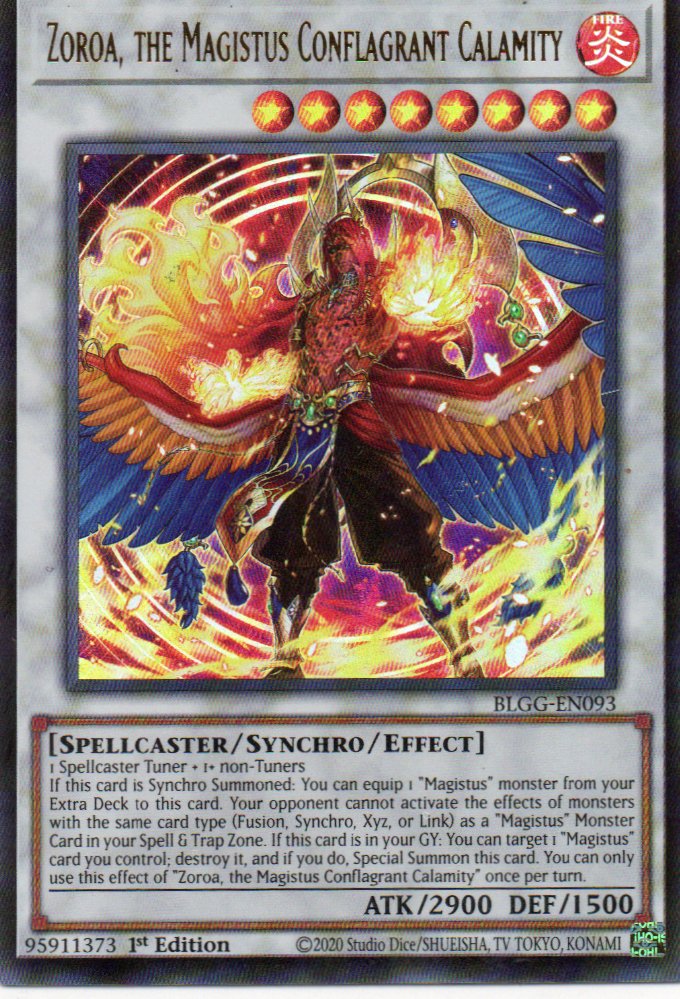Zoroa, the Monarch Conflagrant Calamity BLGG-EN093 Ultra rare
