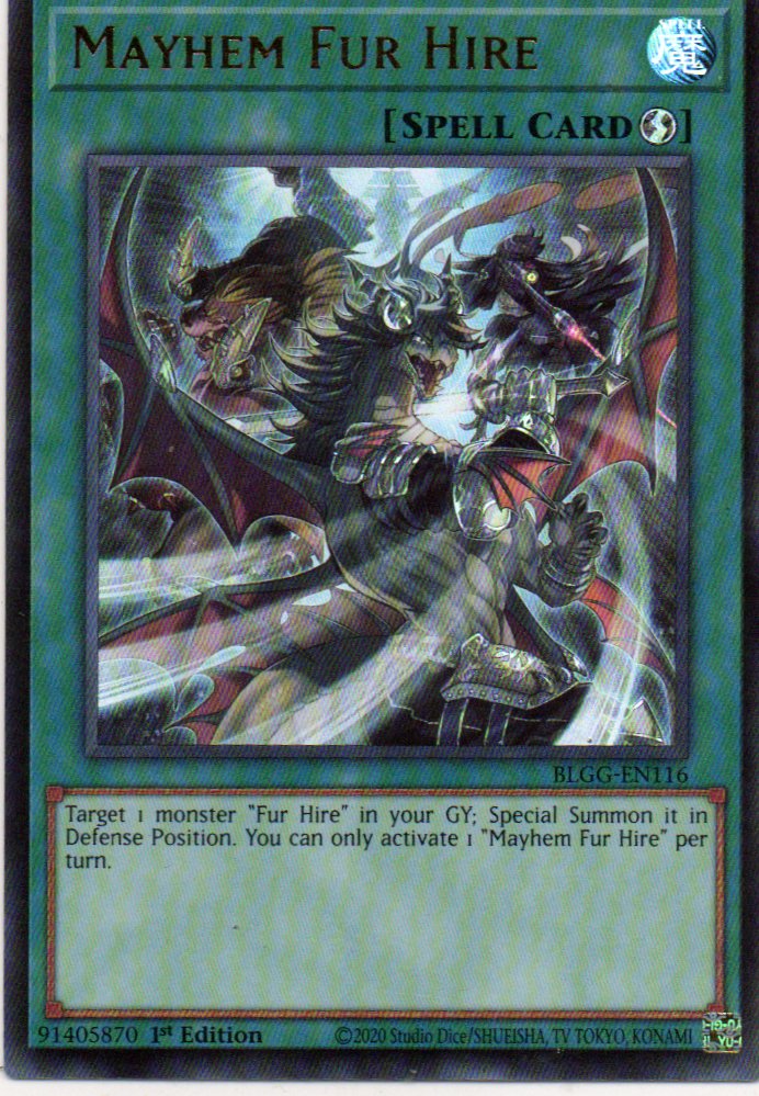 Mayhem Fur Hire BLGG-EN116 Ultra rare