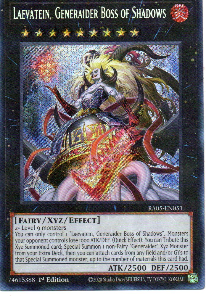 Laevatein, Generaider Boss Shadows RA05-EN051 Secret rare