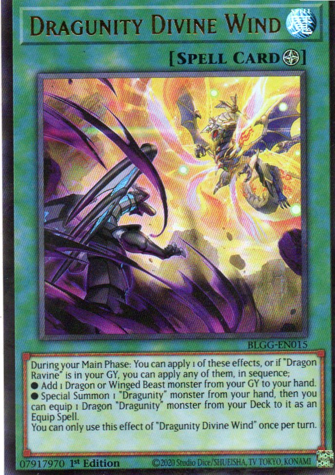 Dragunity Divine Wind BLGG-EN015 Ultra rare