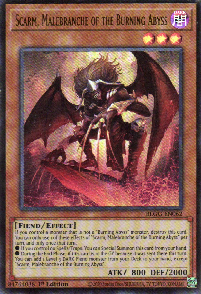 Scarm Malebranche of the Burning Abyss BLGG-EN062 Ultra rare