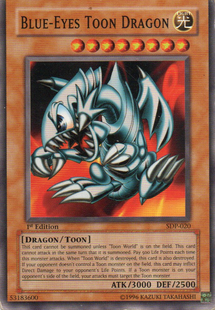 Blue-Eyes Toon Dragon SDP-020 Commun