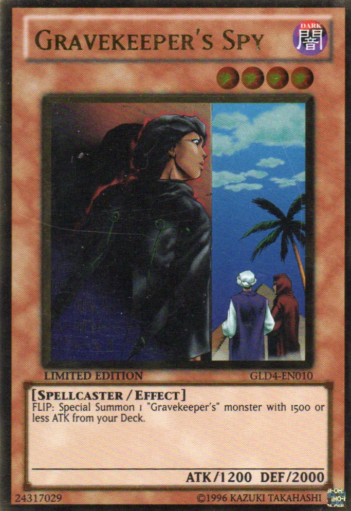 Gravekeeper's Spy GLD4-EN010 Gold rare