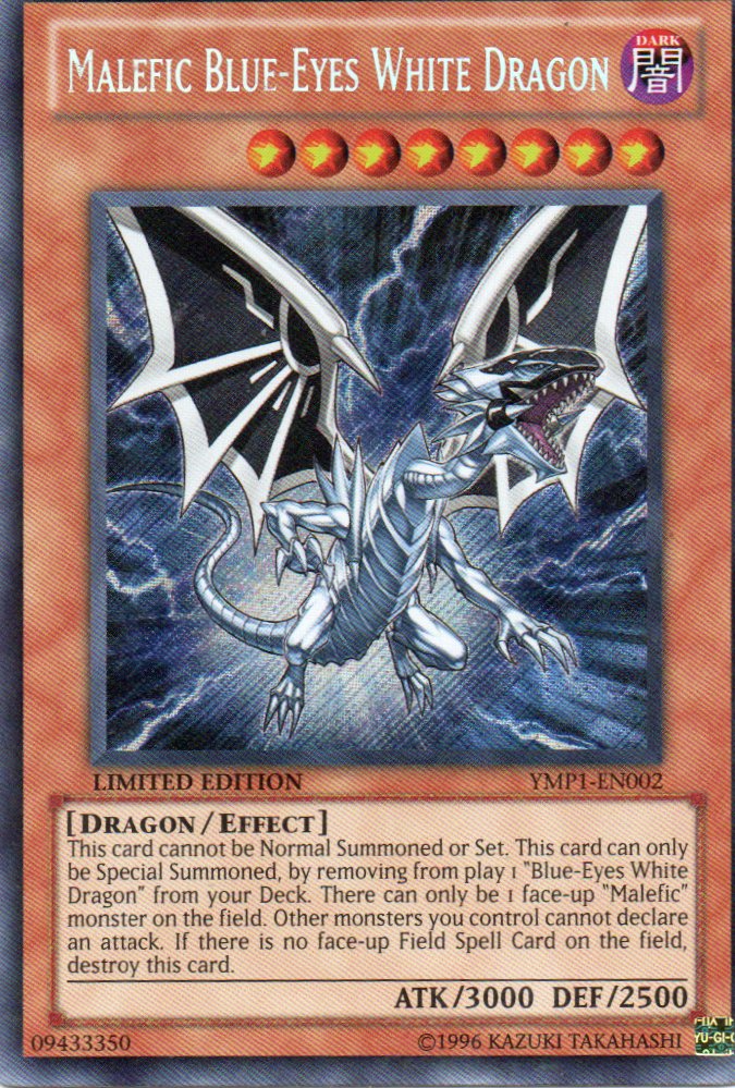 Malefic Blue-Eyes White Dragon YMP1-EN002 Secret rare