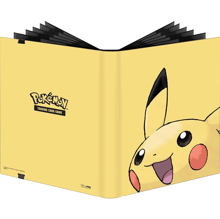 Carpeta Pikachu 9 Espacios Hoja Negra Ultra Pro