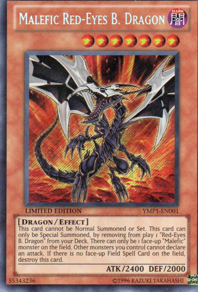 Malefic Red-Eyes B. Dragon YMP1-EN001 Secret rare