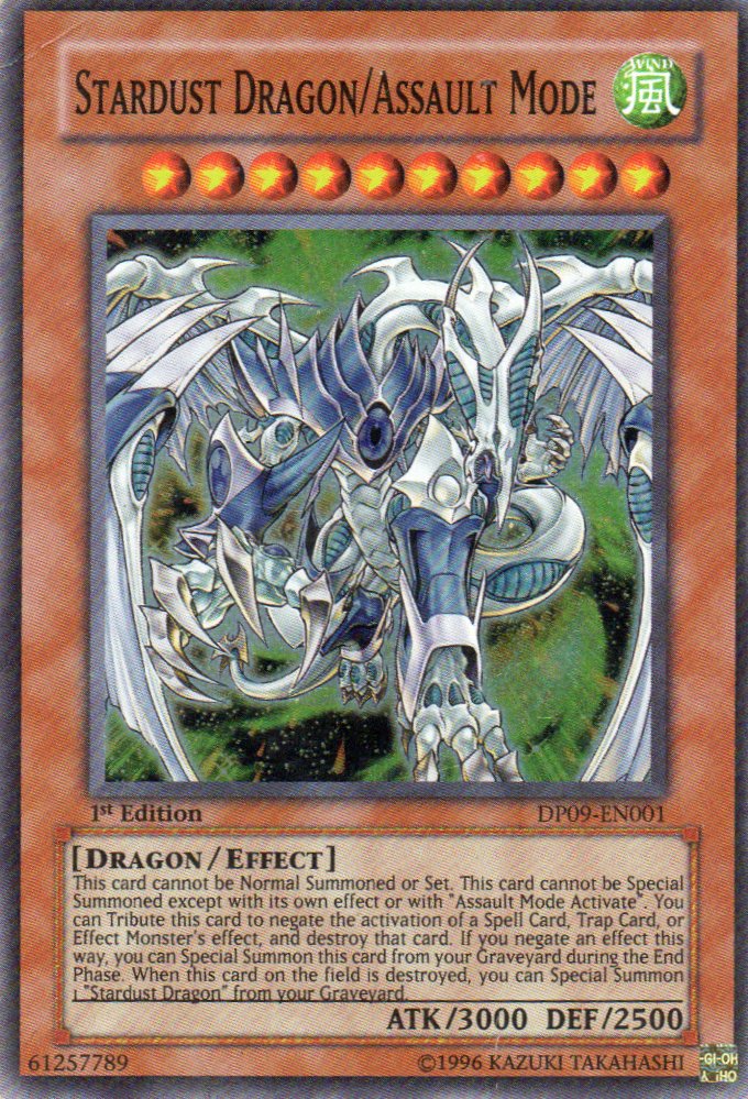 Stardust Dragon/Assault Mode DP09-EN001 Super rare