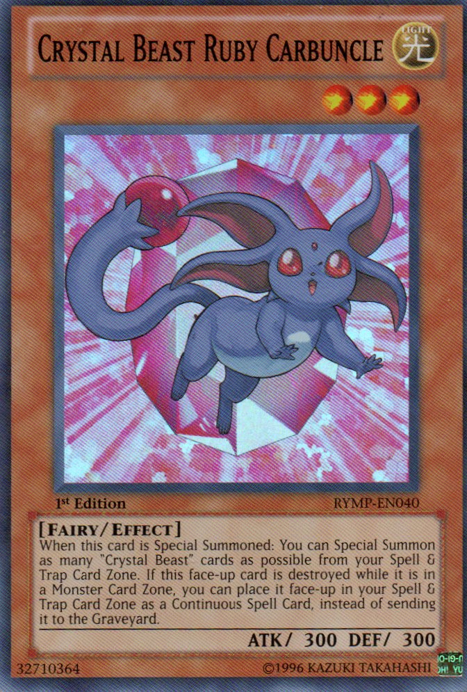Crystal Beast Ruby Carbuncle RYMP-EN040 Super rare