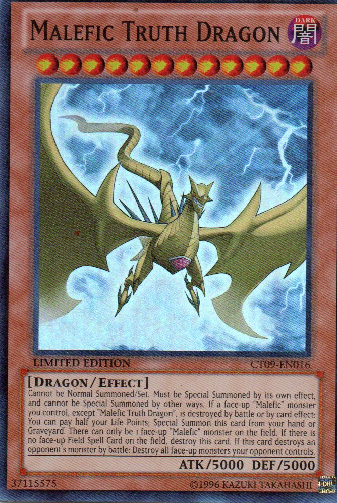 Maledic Truth Dragon CT09-EN016 Super rare
