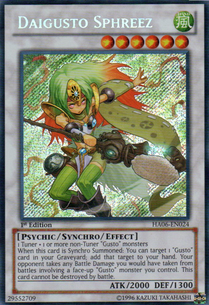 Daigusto Sphreez HA06-EN024 Secret rare