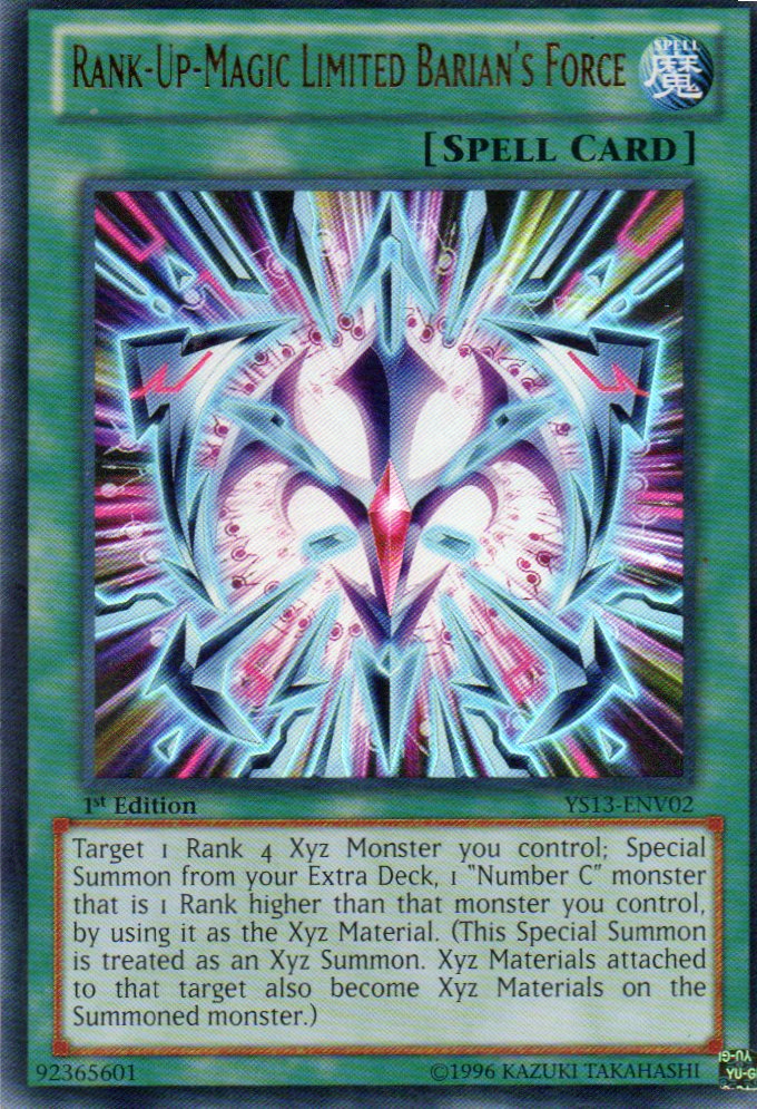 Rank-Up- Magic Limited Barian's Force YS13-ENV02 ultra rare