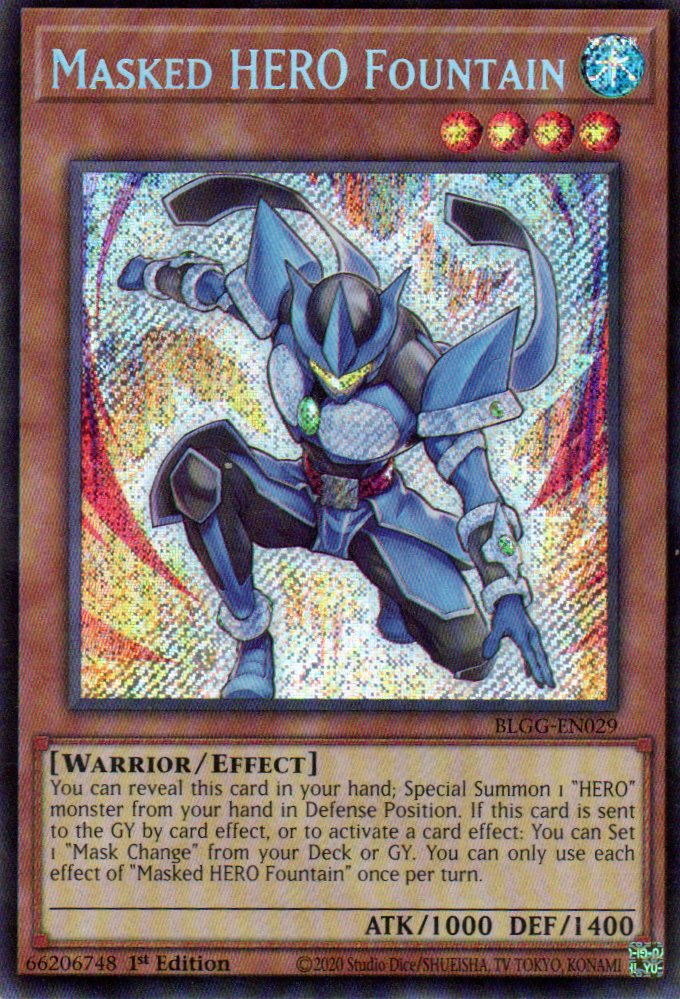 Masked HERO Fountain BLGG-EN029 Secret rare