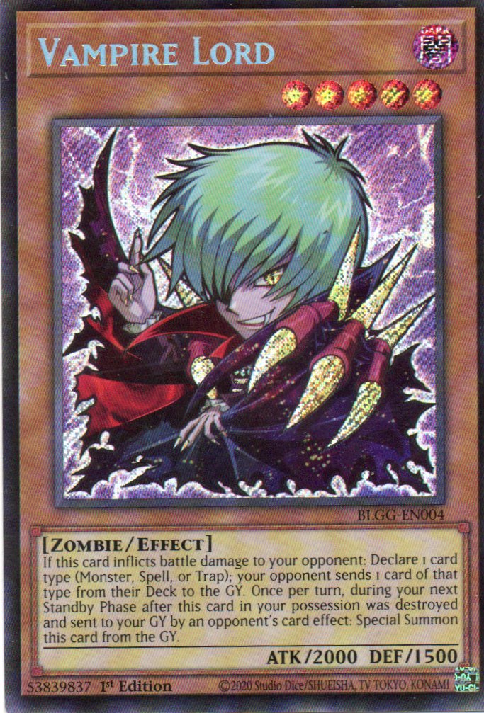 Vampire Lord BLGG-EN004 Secret rare