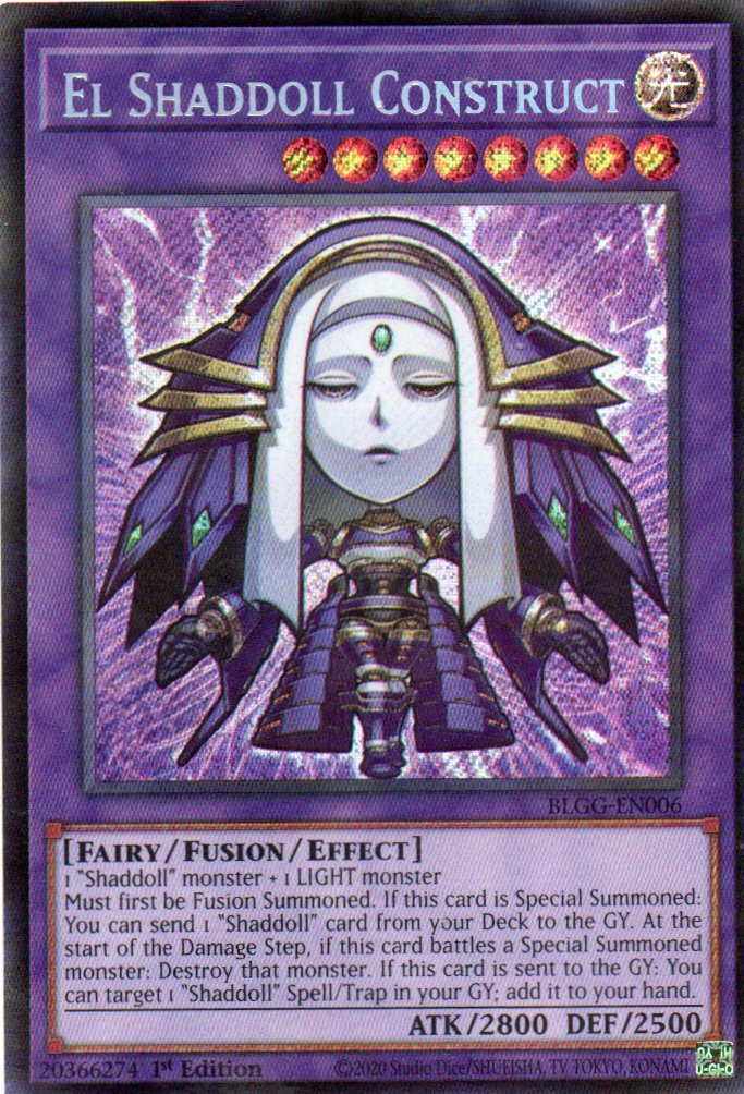 El Shaddoll Construct BLGG-EN006 Secret rare