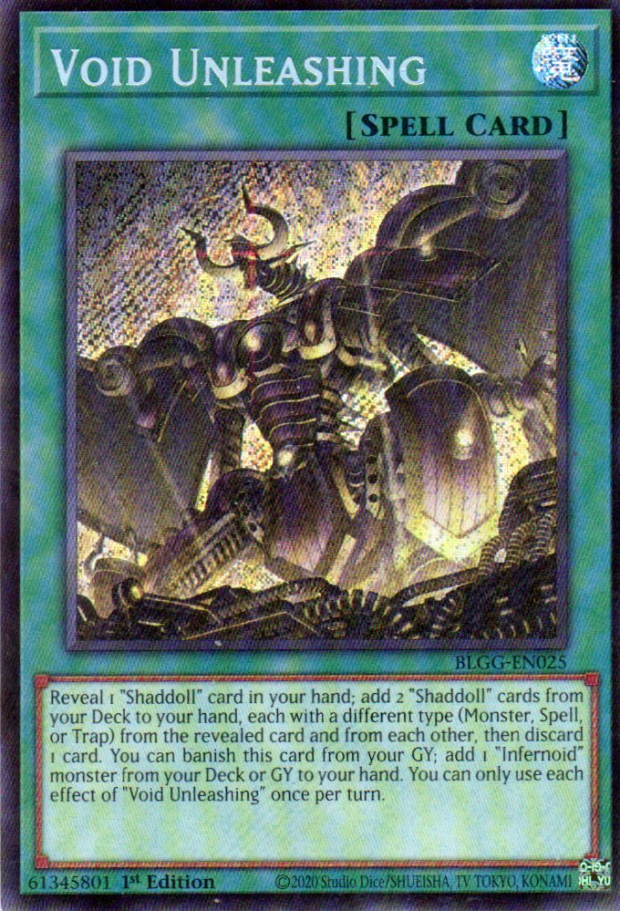 Void Unleashing BLGG-EN025 Secret rare