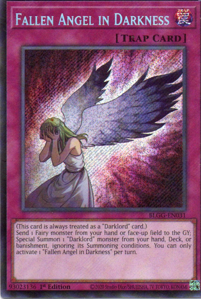 Fallen Angel in Darkness BLGG-EN031 Secret rare
