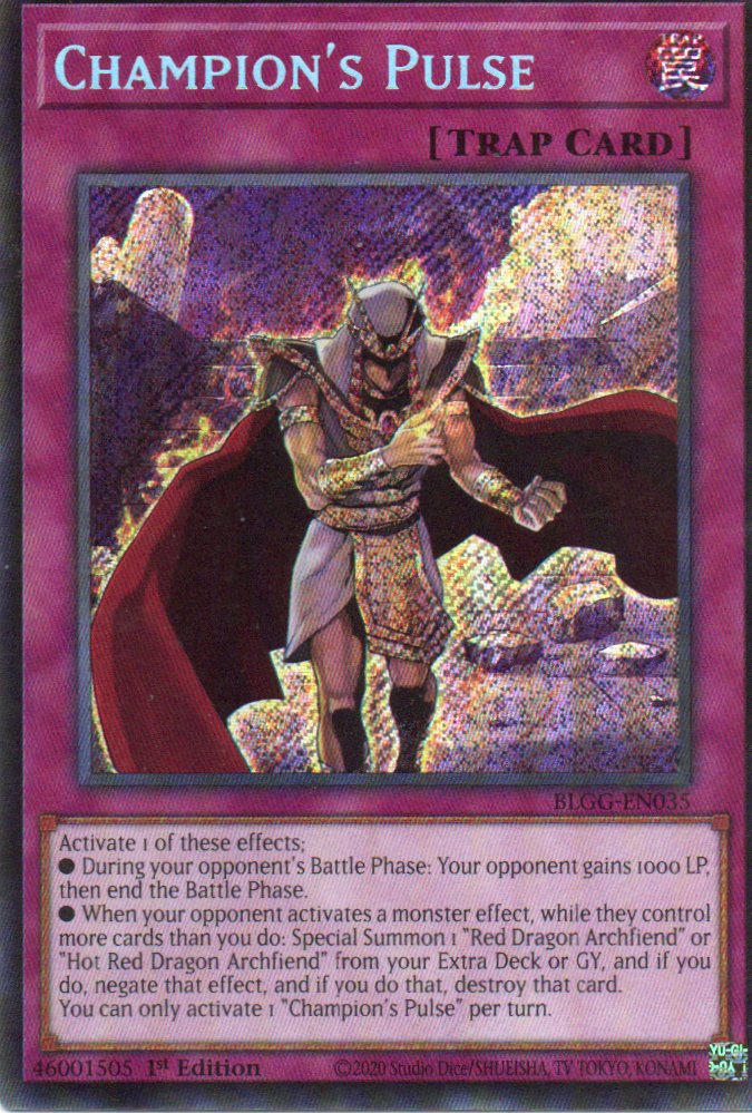 Champion's Pulse BLGG-EN035 Secret rare