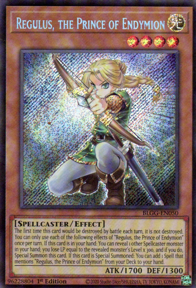 Regulus, the Prince of Endymion BLGG-EN050 Secret rare