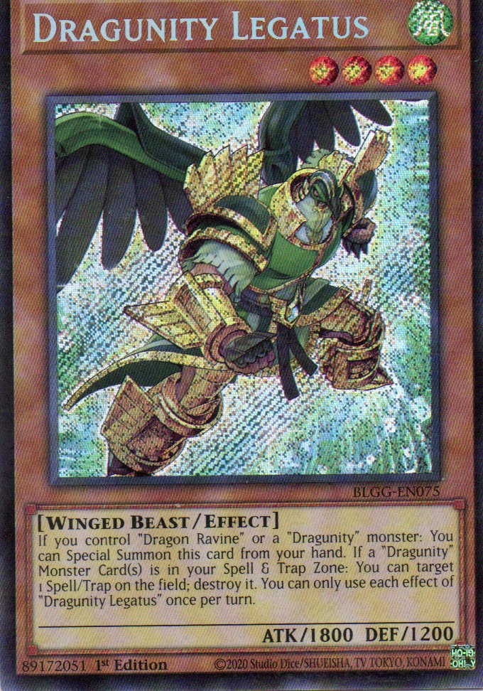 Dragunity Legatus BLGG-EN075 Secret rare