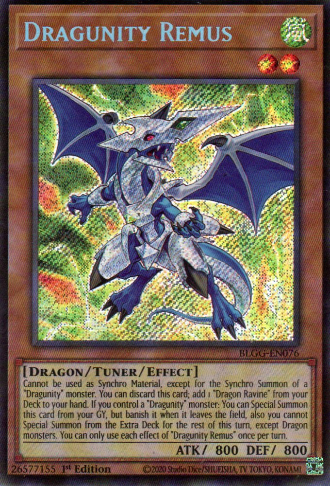Dragunity Remus BLGG-EN076 Secret rare