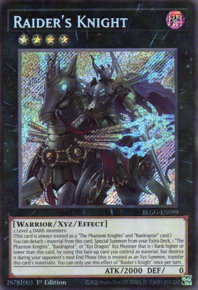 Raider's Knight BLGG-EN099 Secret rare