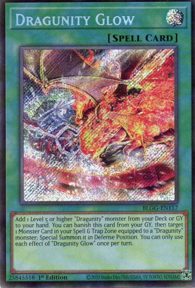 Dragunity Glow BLGG-EN117 Secret rare