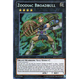 Zoodiac Broadbull RATE-EN051 Secret rare