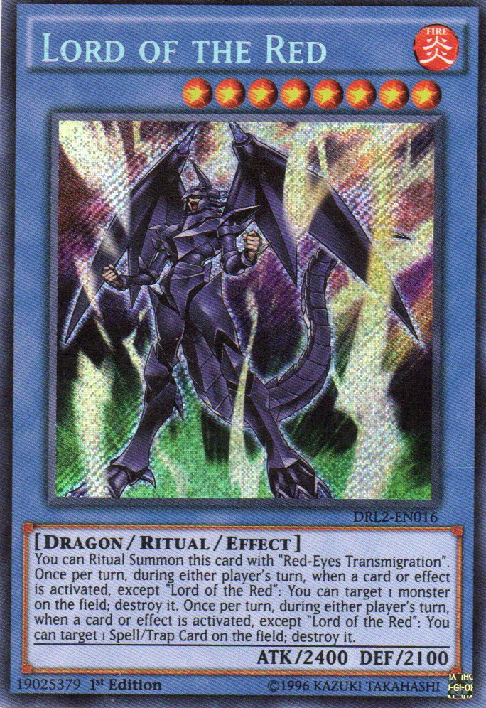 Lord of the Red DRL2-EN016 Secret rare