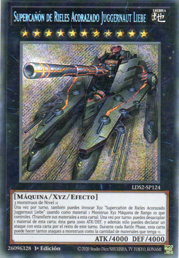 Supercañon de Rieles Acorazado Juggernaut Liebe LDS2-SP124 Secret rare