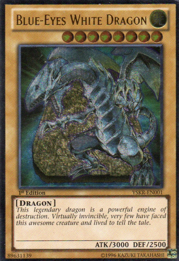 Blue-Eyes White Dragon YSKR-EN001 Ultimate rare