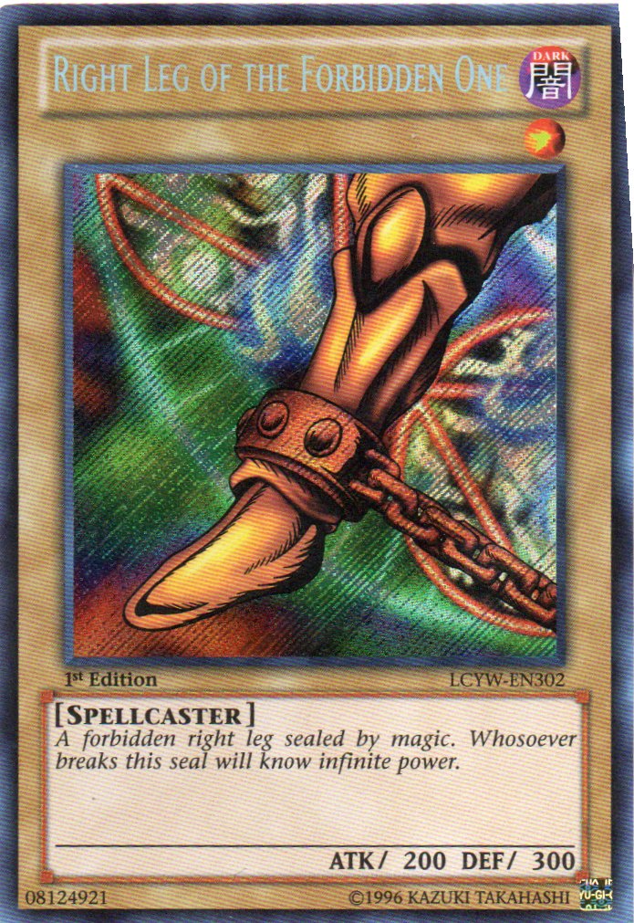 Right Leg of the Forbidden One LCYW-EN302 Secret rare