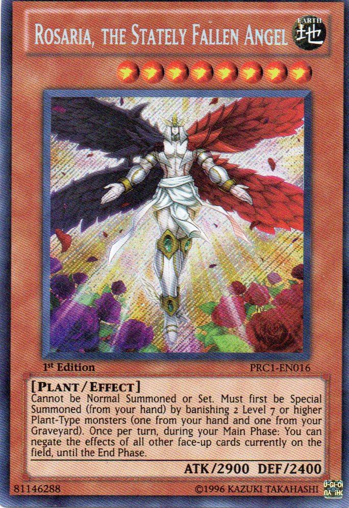 Rosaria, the Stately Fallen Angel PRC1-EN016 Secret rare