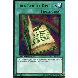 Toon Table of Contents GLD4-EN039 Gold rare