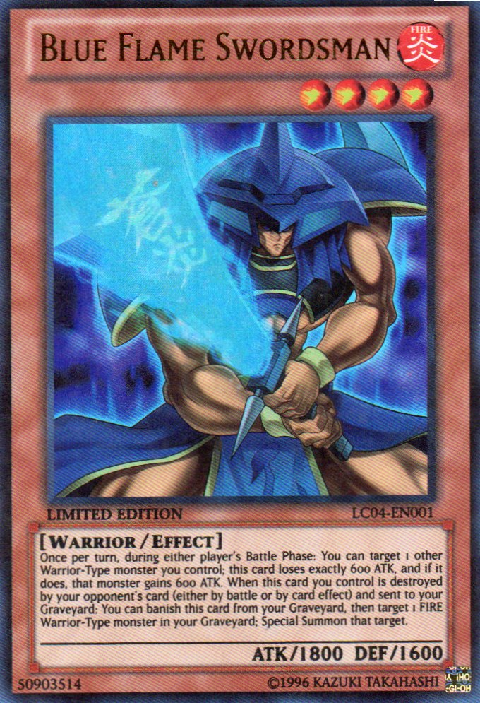 Blue Flame Swordsman LC04-EN001 ultra rare