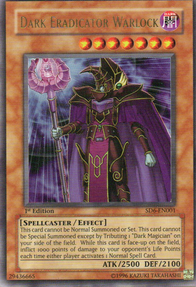 Dark Eradicator Warlock SD6-EN001 ultra rare