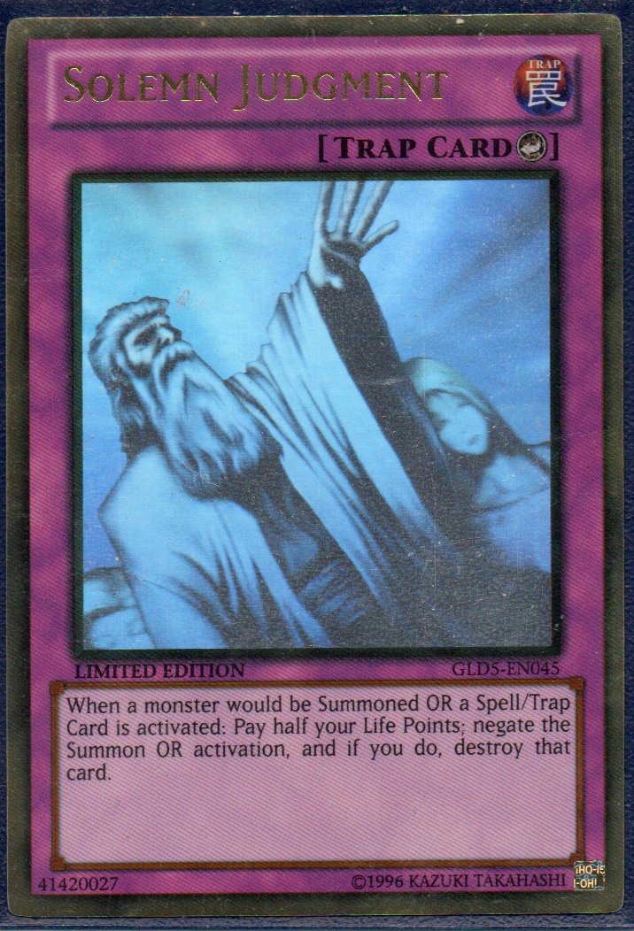 Solemn Judgment GLD5-EN045 Ghost rare