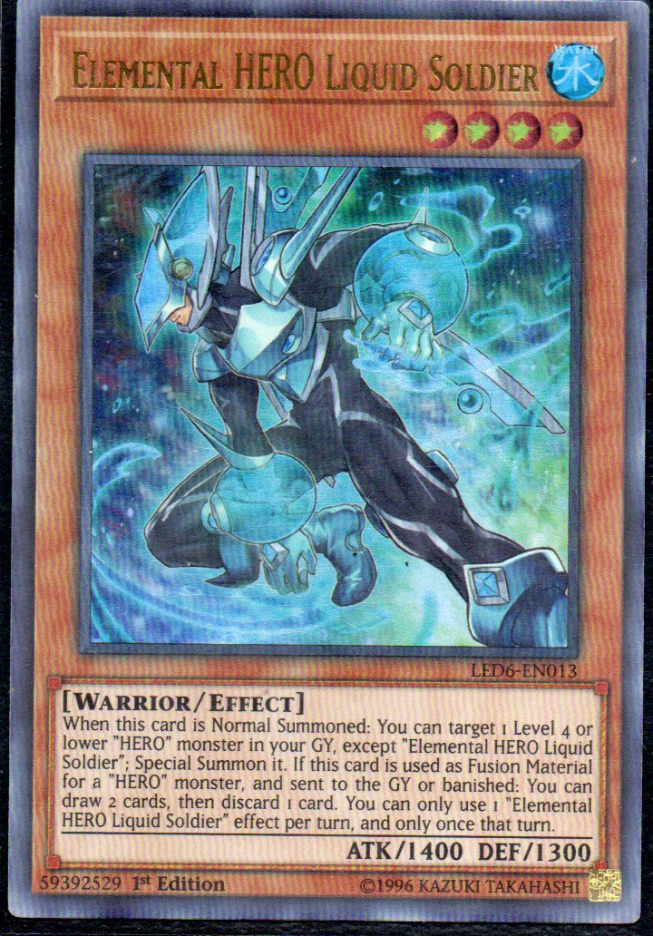 Elemental HERO Liquid Soldier LED6-EN013 Ultra rare