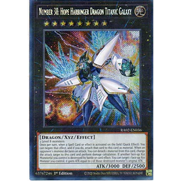Number 38: Hope Harbinger Dragon Titanic Galaxy RA02-EN036 Secret rare