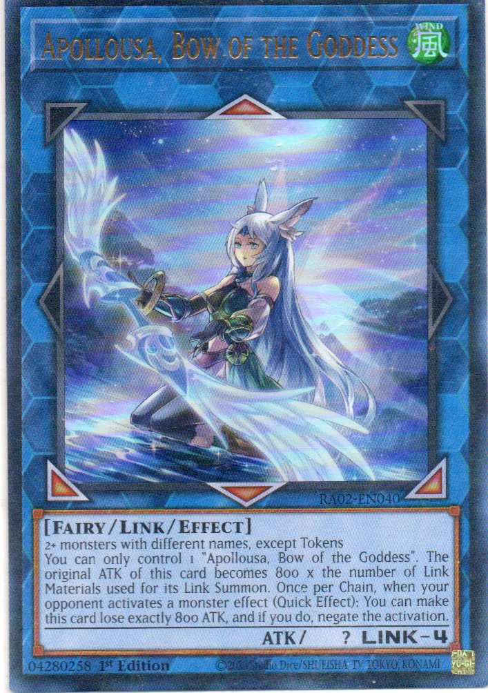 Apollousa, Bow of the Goddness RA02-EN040 Ultra rare