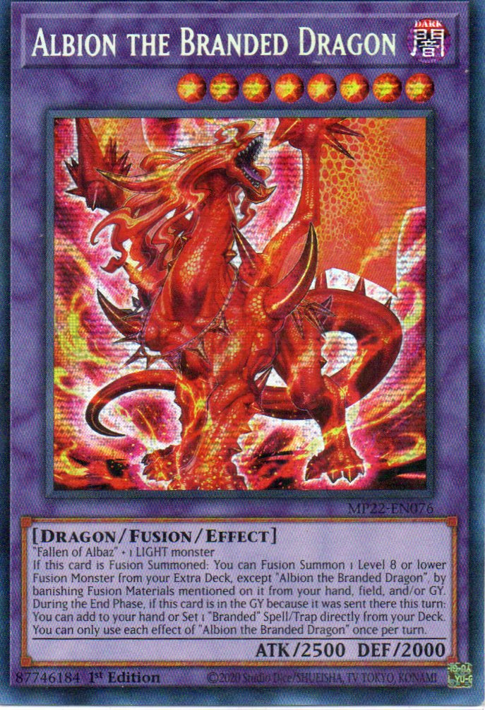 Albion the Branded Dragon MP22-EN076 Secret rare