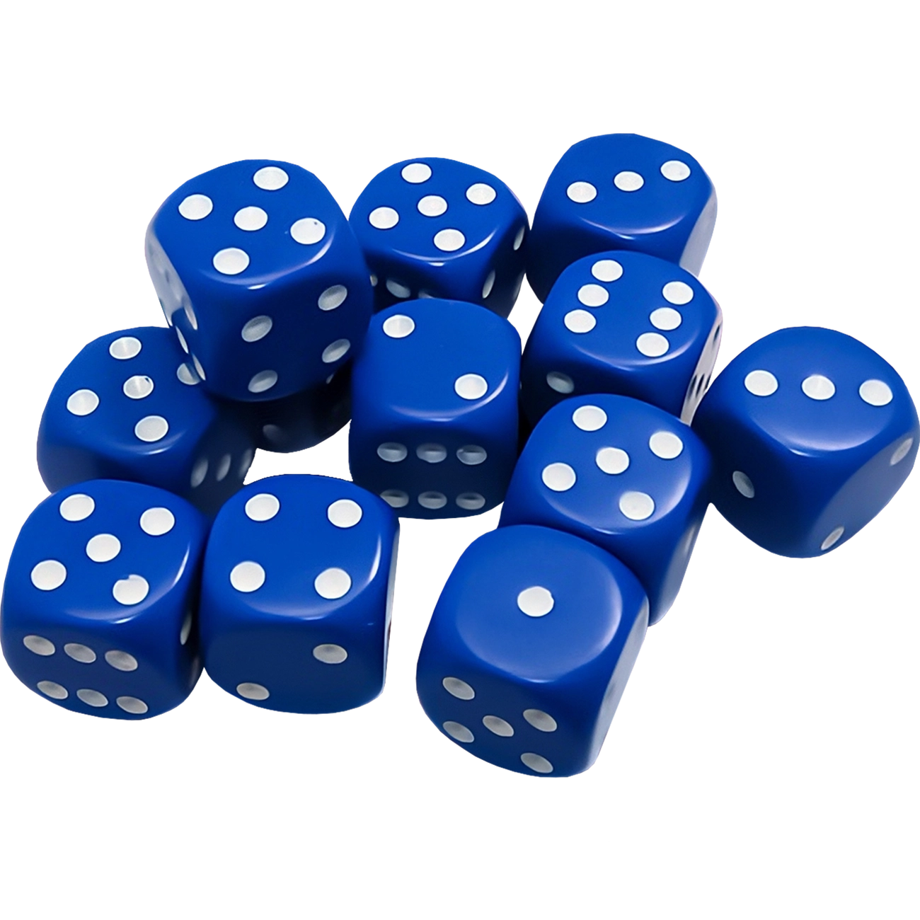 Dados Chessex 25606 Opaque Blue/white