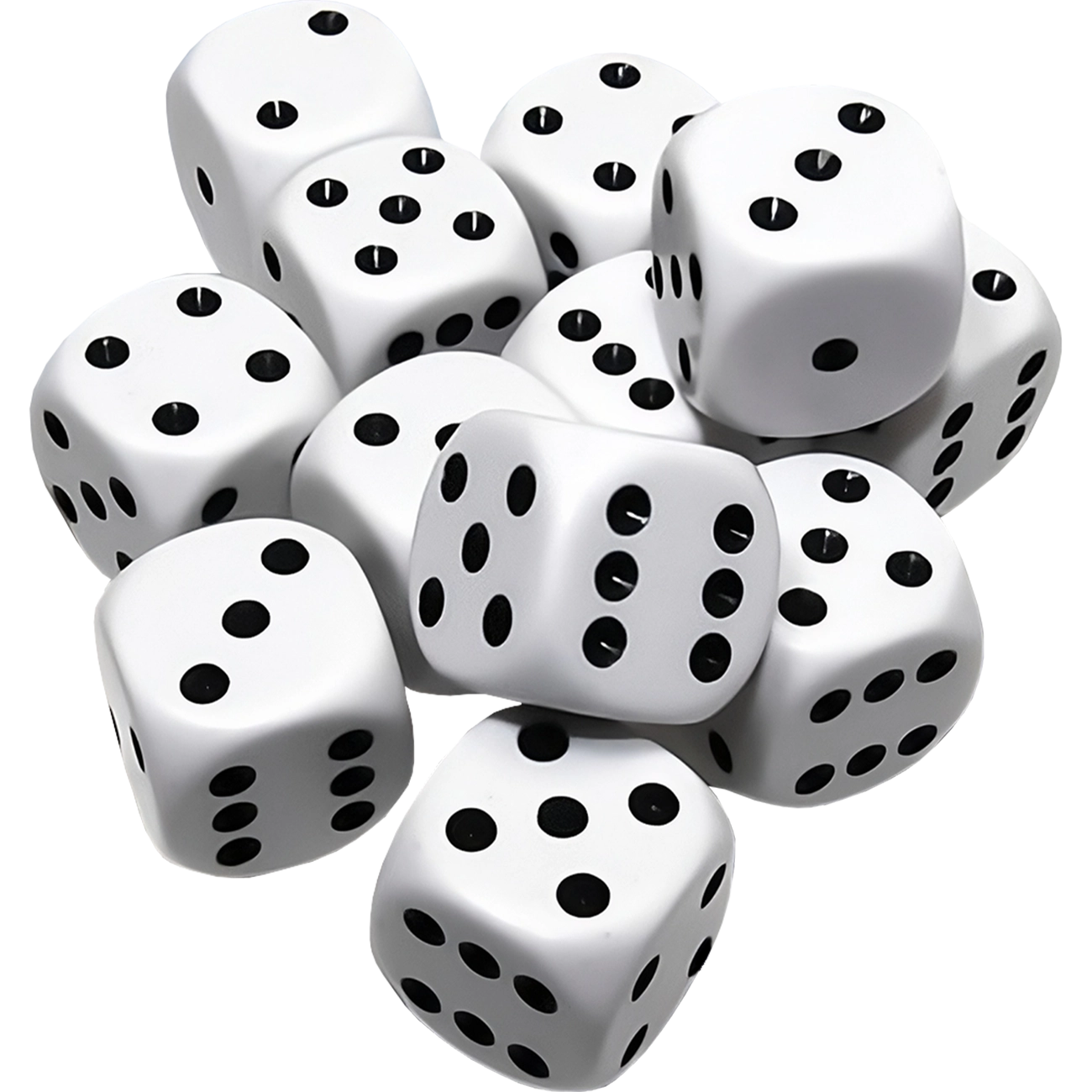Dados Chessex 25601 Opaque White/black