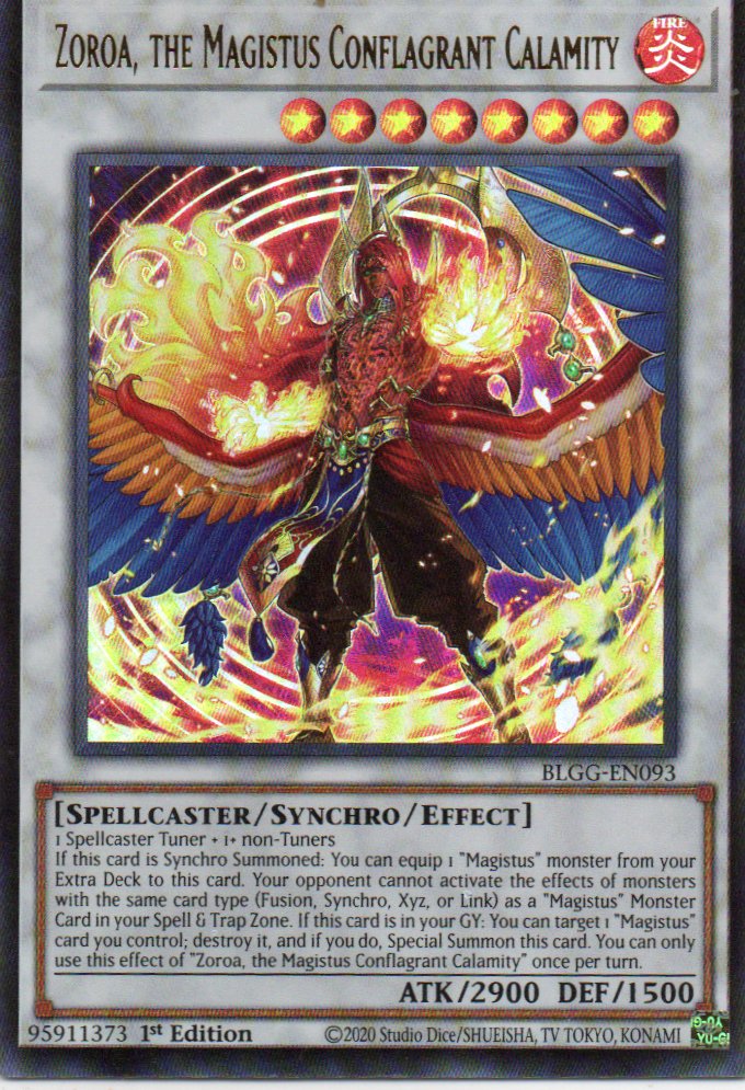 Zoroa, the Magistus Conflagrant Calamity BLGG-EN093 Ultra Rare