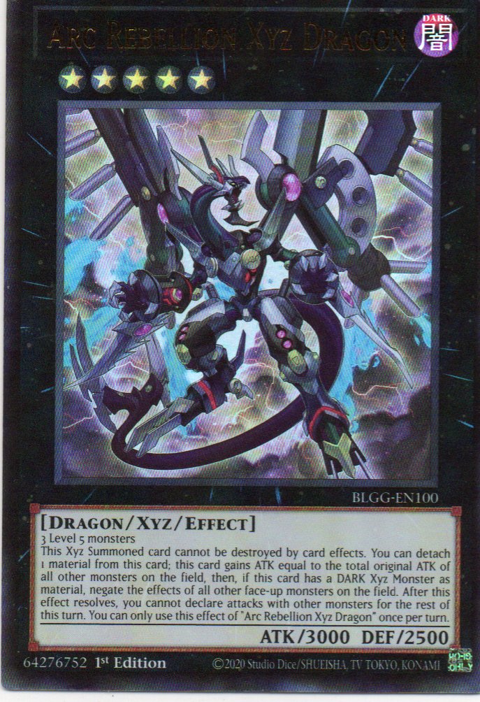 Arc Rebellion Xyz Dragon BLGG-EN100 Ultra Rare