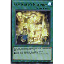 Gravekeeper's Inscription BLGG-EN121 Ultra Rare