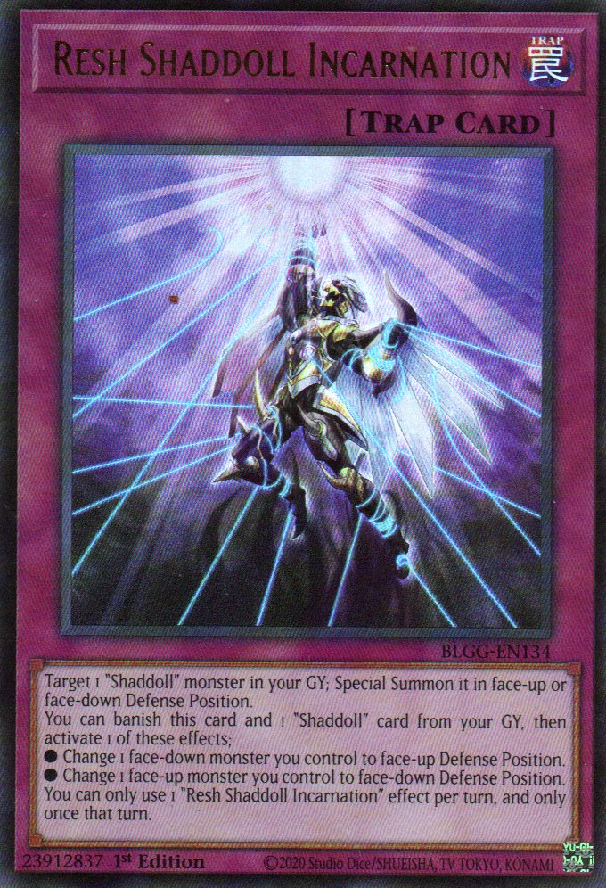 Resh Shaddoll Incarnation BLGG-EN134 Ultra Rare