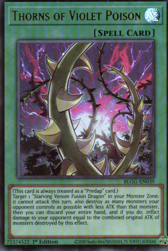 Thorns of Violet Poison BLGG-EN039 Ultra Rare