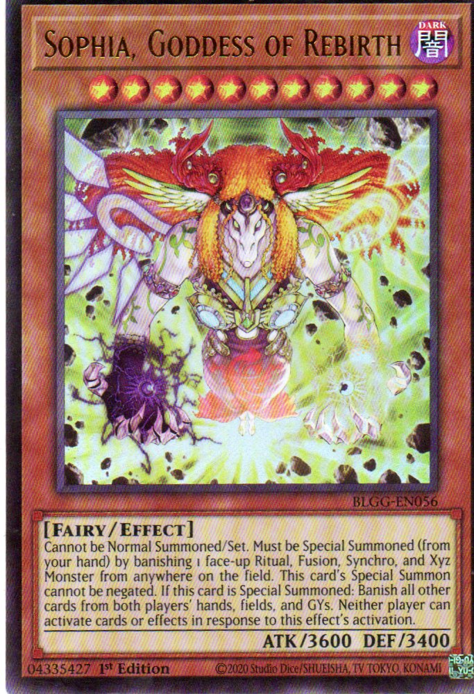 Sophia, Goddess of Rebirth BLGG-EN056 Ultra Rare